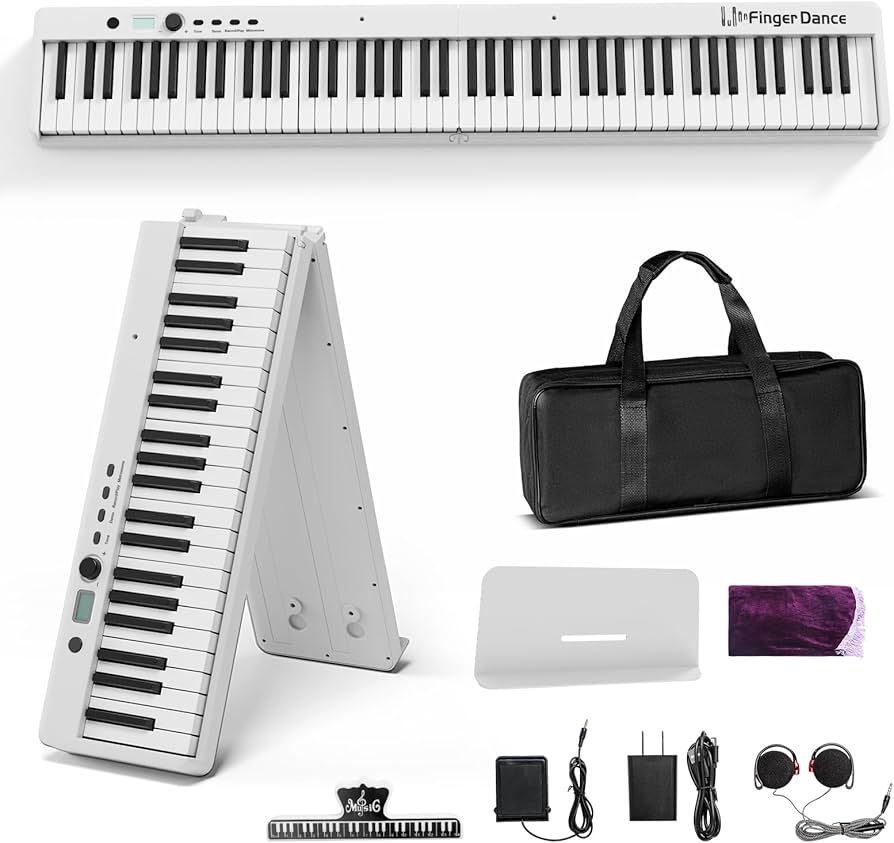 Amazon.com: Finger Dance Folding Piano Keyboard 88 Keys, Portable