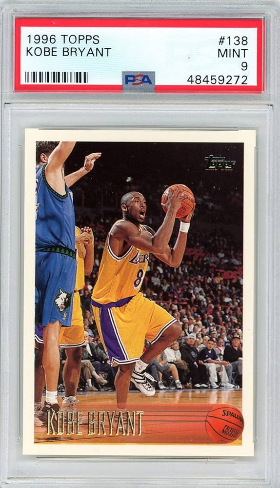 Amazon.com: Kobe Bryant 1996 Topps Basketball Rookie Card RC #138