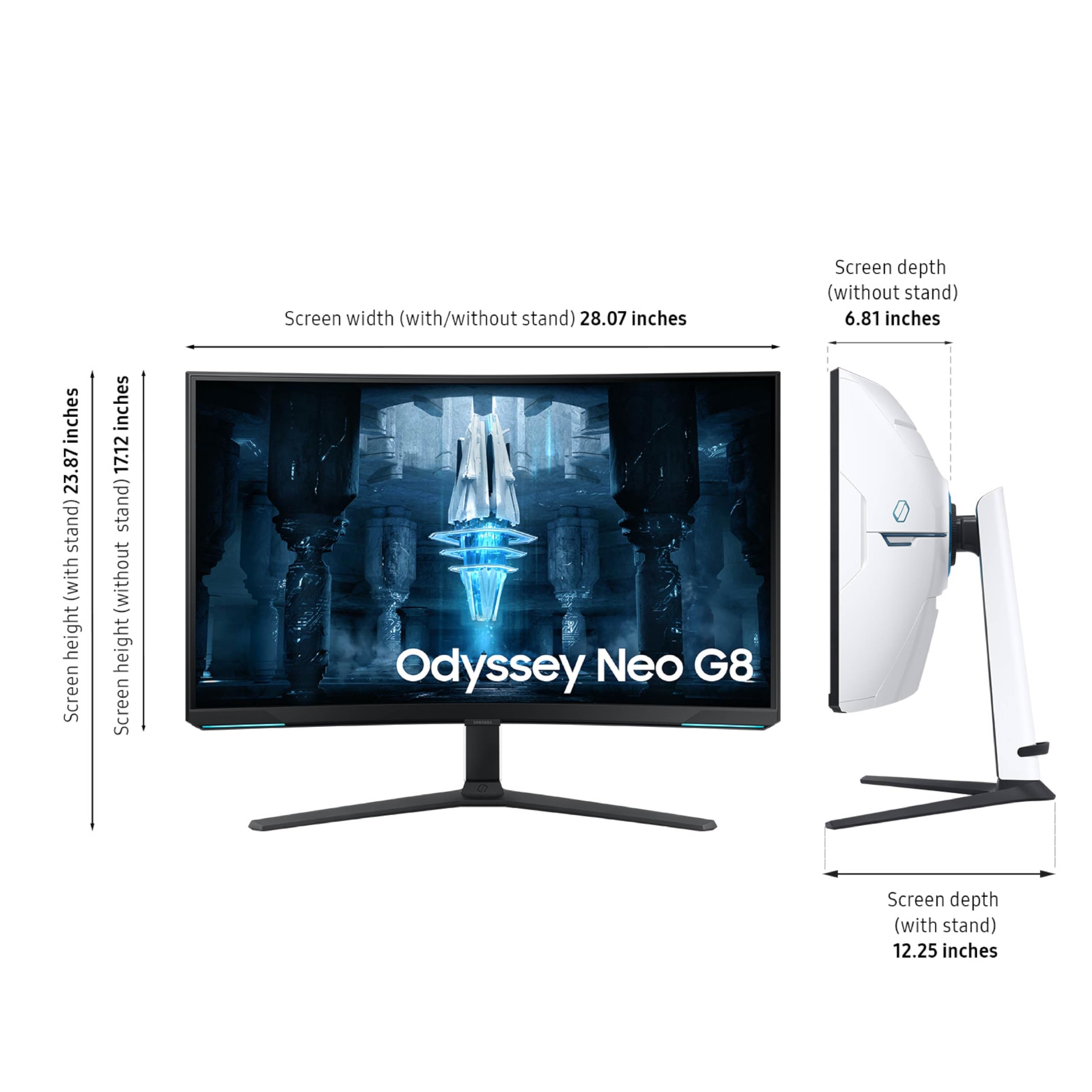 Amazon.com: Samsung Odyssey Neo G8 (G85NB) 4K UHD 240Hz 1ms G-Sync