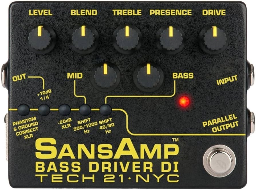 Amazon.com: Tech 21 SansAmp Bass Driver DI V2 Bundle with 3 Patch