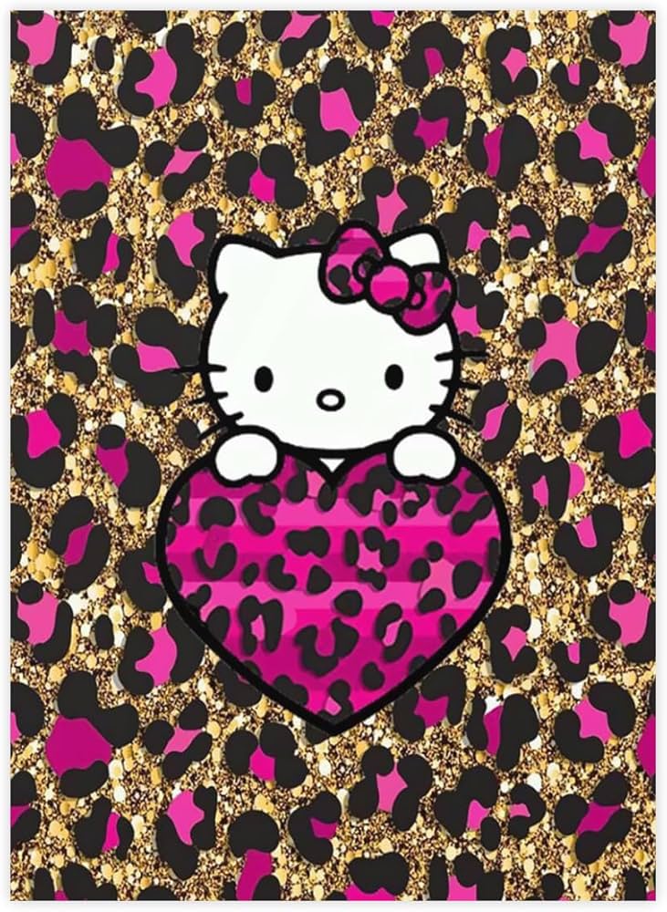 Amazon.co.jp: ハローキティ ヒョウ柄 クリスタルステッカー 防水