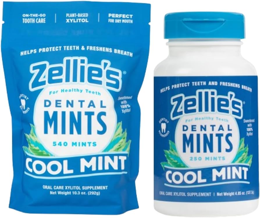 Amazon.com : Zellie's | 100% Xylitol Breath Mints Combo Pack | No