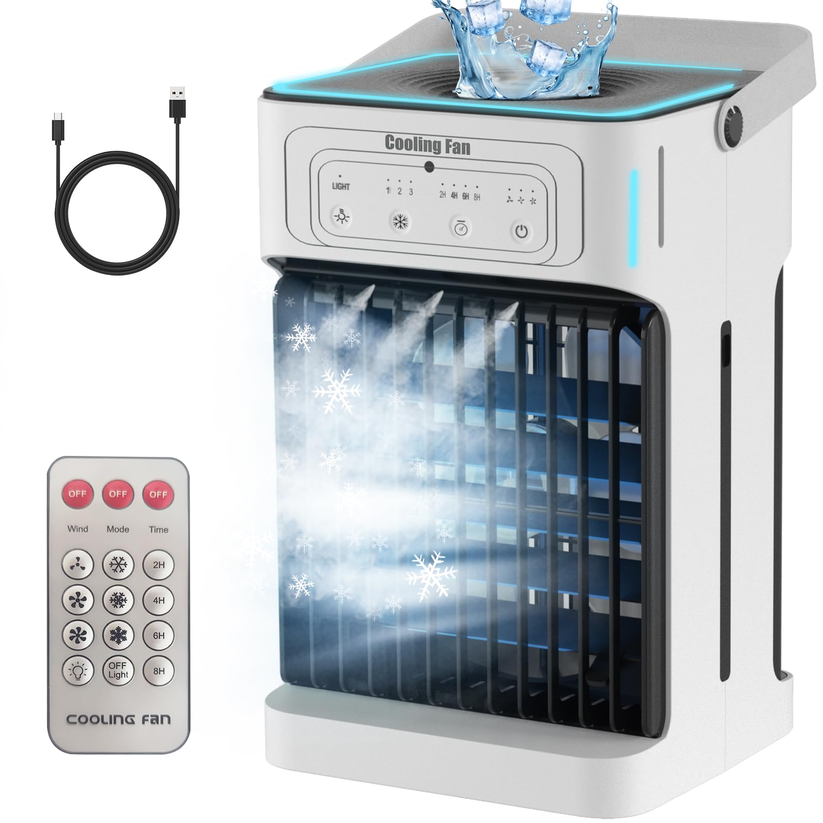 Amazon.co.jp: 冷風機 強力 冷風扇 卓上クーラー 冷風扇風機【業界初の