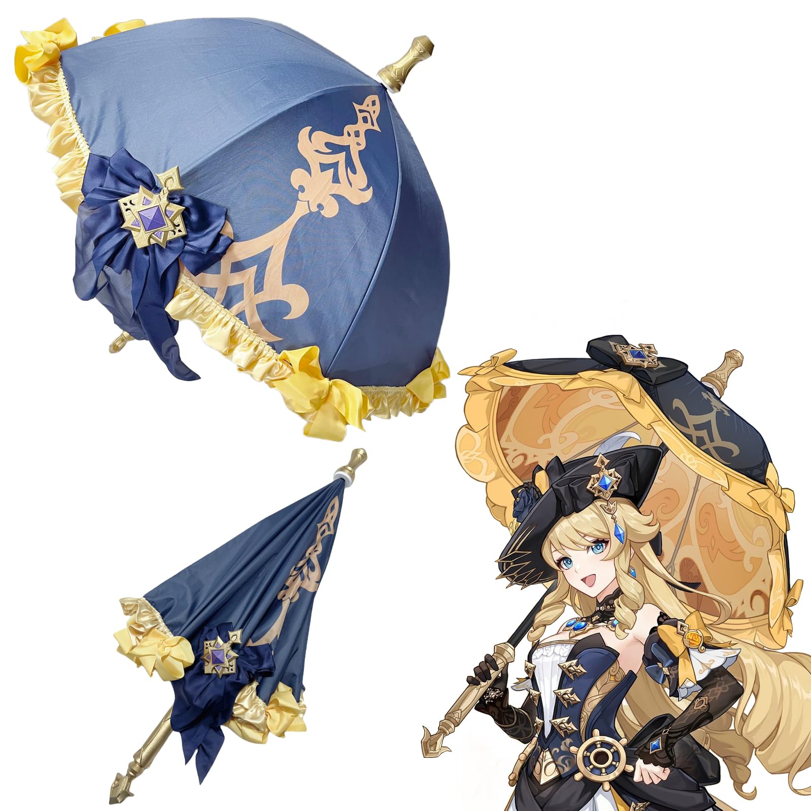 Amazon.co.jp: 原神 ナヴィア コスプレ 道具 武器 傘 Genshin impact