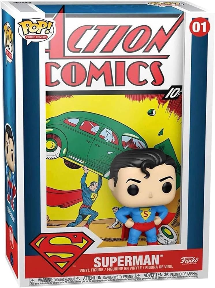 Amazon.com: Funko Pop! Vinyl Comic Cover: DC - Superman Action