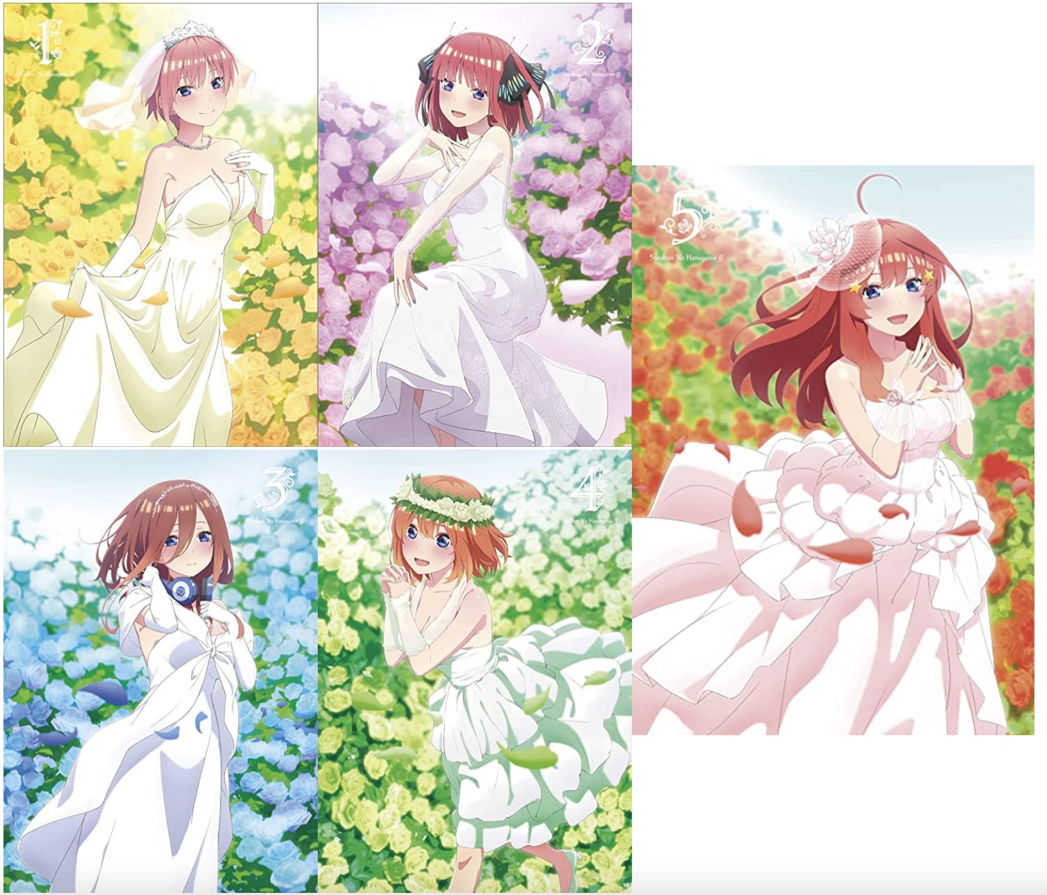 Amazon.co.jp: 【Blu-ray】五等分の花嫁∬ 全5巻セット : DVD