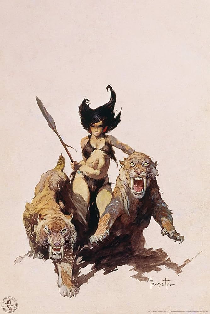 Amazon.co.jp: フランク・フラゼッタによる狩人ウォールアート