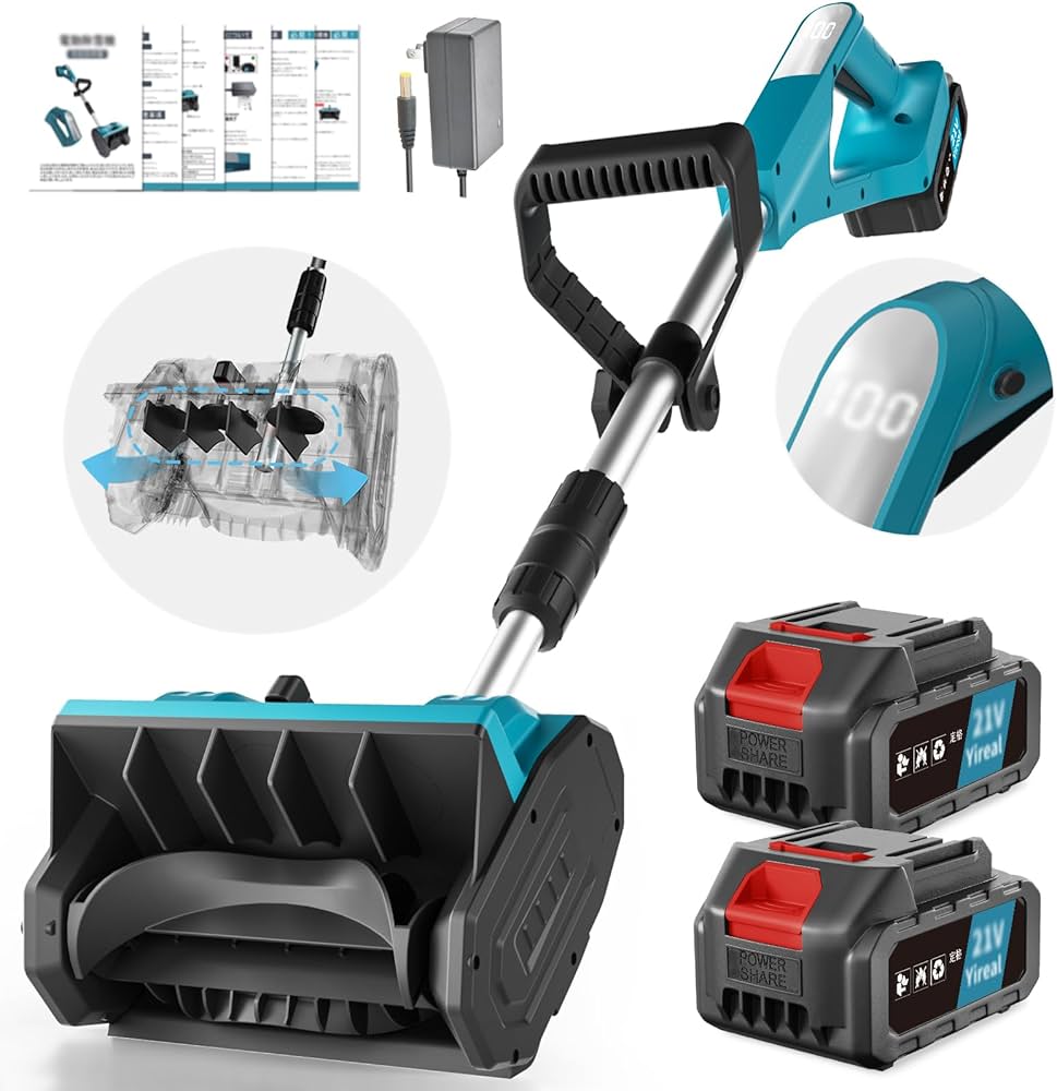 Amazon.co.jp: 【電動除雪機除雪方向を45度調整できる】 コードレス