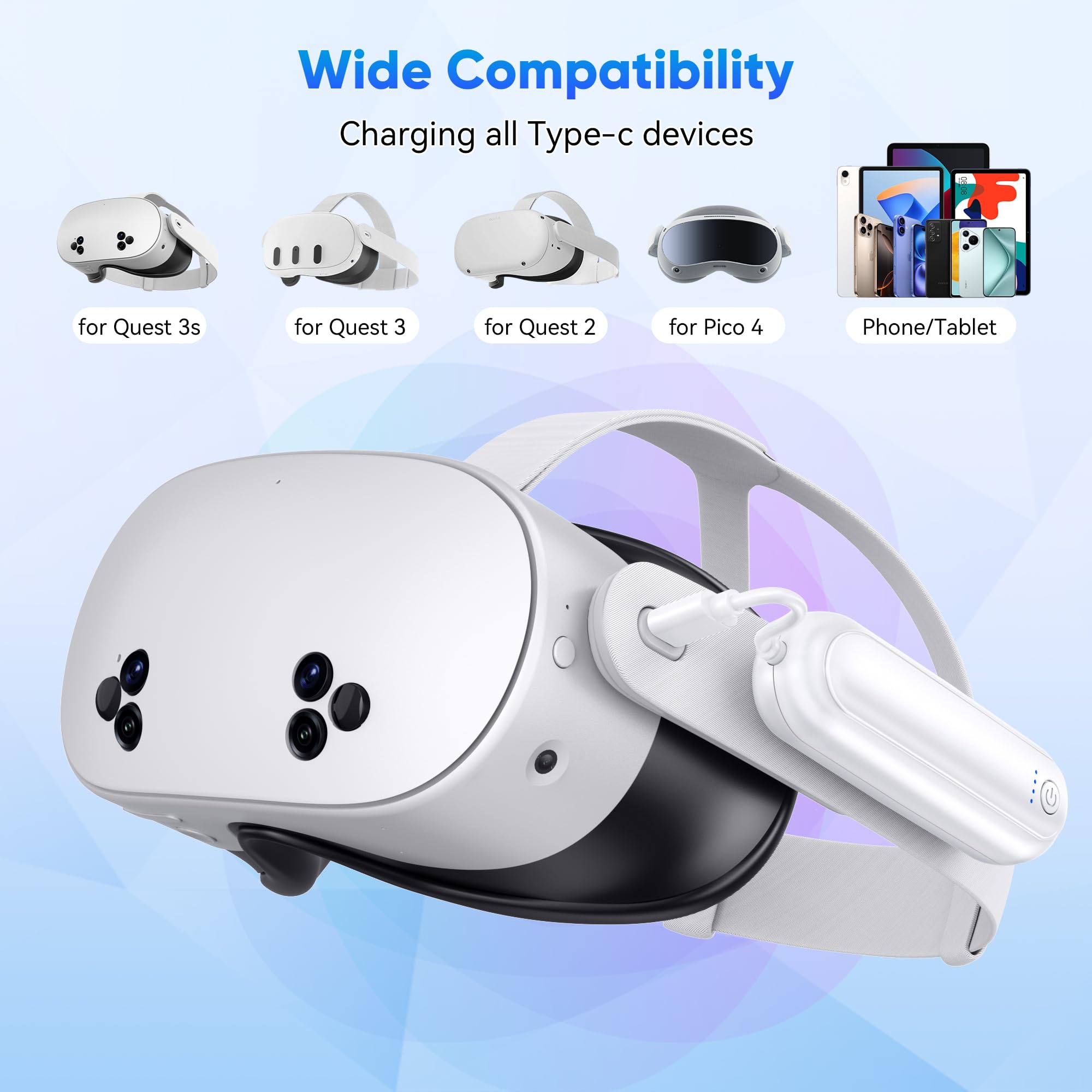 Amazon.co.jp: Kinwin バッテリーパック Meta Quest 3S/3/2、20000mWh