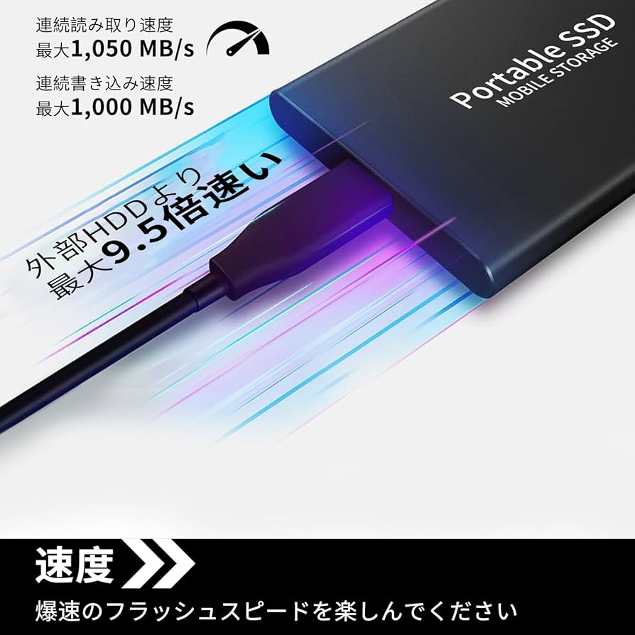 Amazon | 30TB 外付けSSD ポータブルSSD 新しいアップグレードされた外