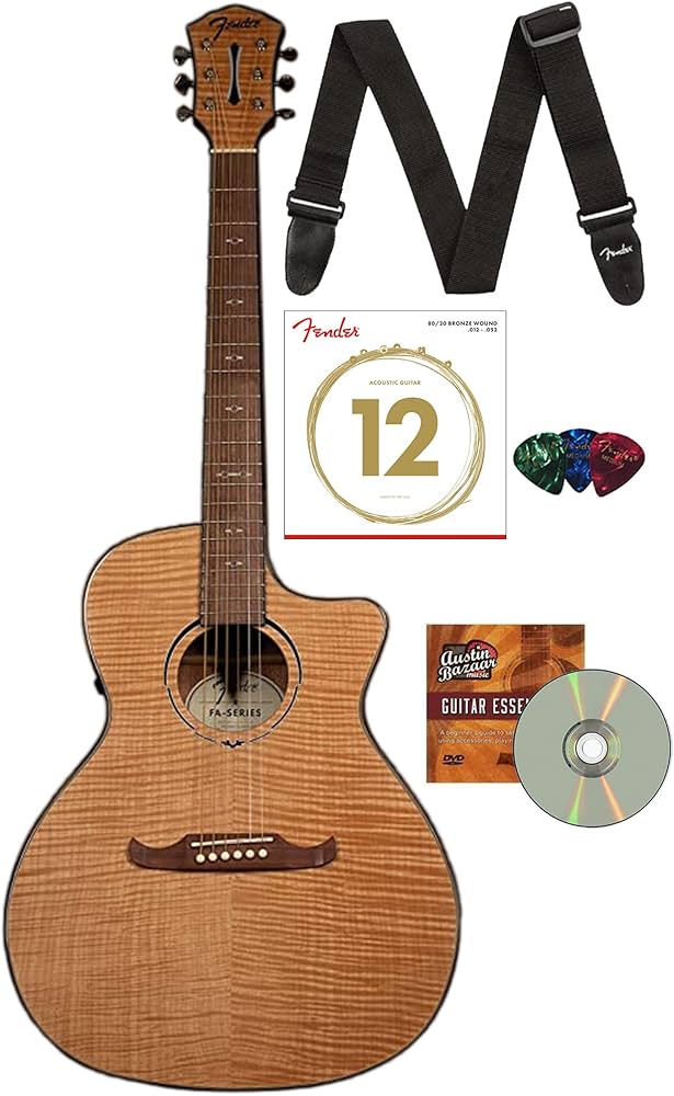 Amazon.com: Fender FA-345CE Flame Maple Top Auditorium Acoustic