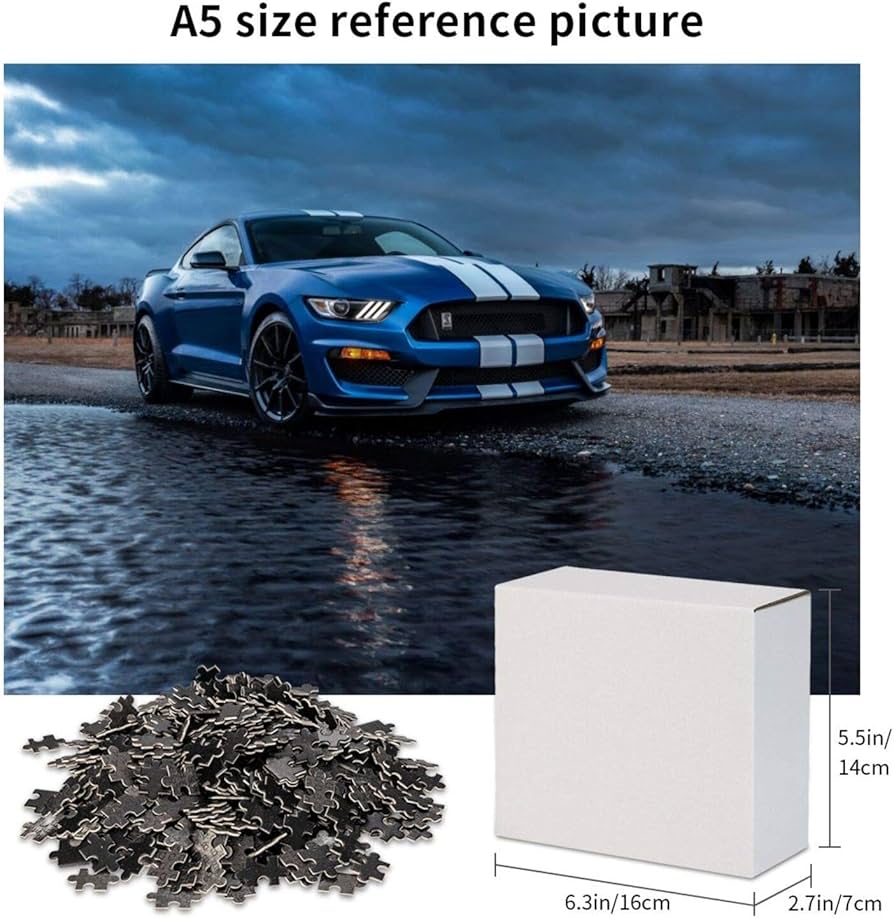 Amazon.com: 500 Piece Puzzles for Adults Mustang Shelby Gt500