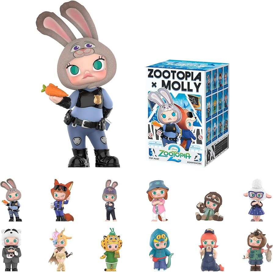Amazon.com: POP MART Molly × Zootopia Co-Branded Series Blind Box
