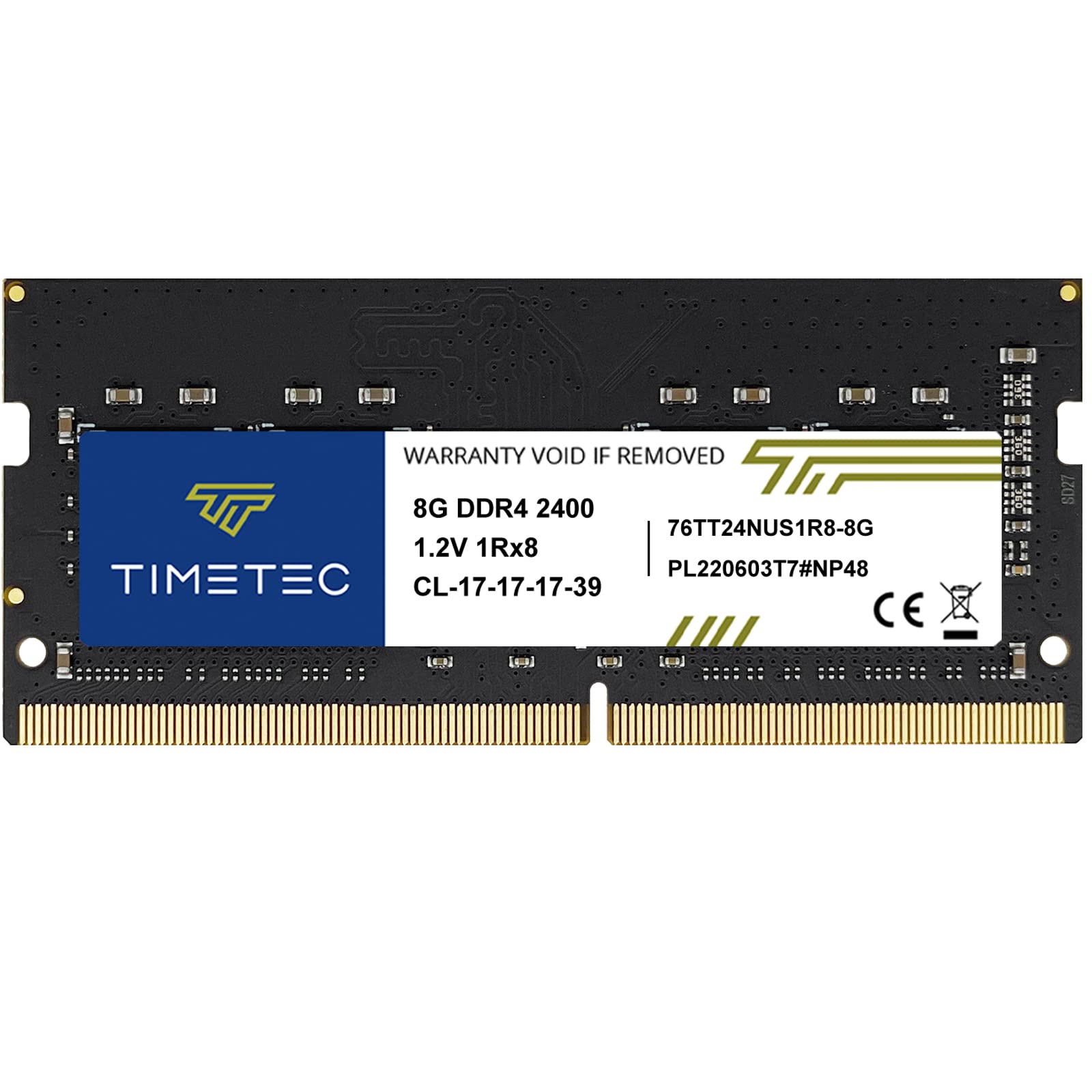 Timetec 8GB DDR4 2400MHz (DDR4-2400) PC4-19200 (PC4-2400T) Non-ECC