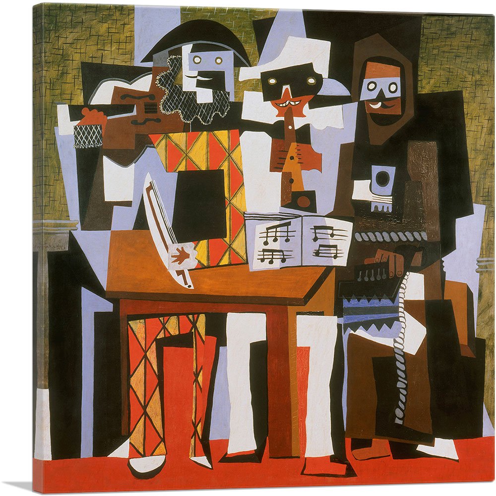 Amazon.com: ARTCANVAS Three Musicians 1921 Canvas Art Print