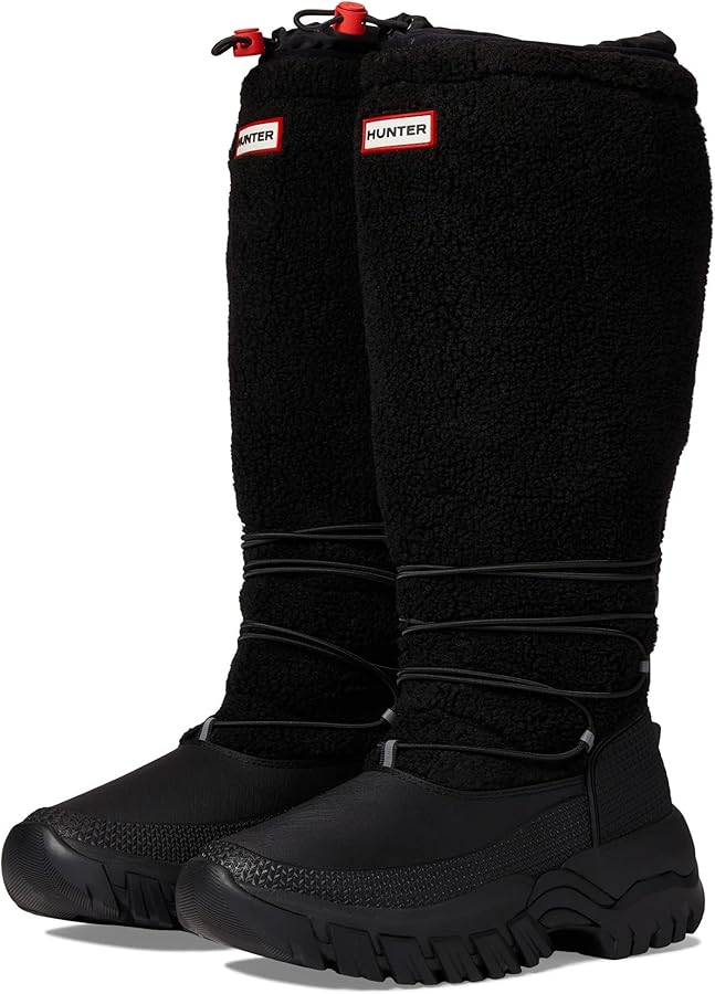Amazon.com | Hunter Wanderer Tall Sherpa Snow Boots for Women