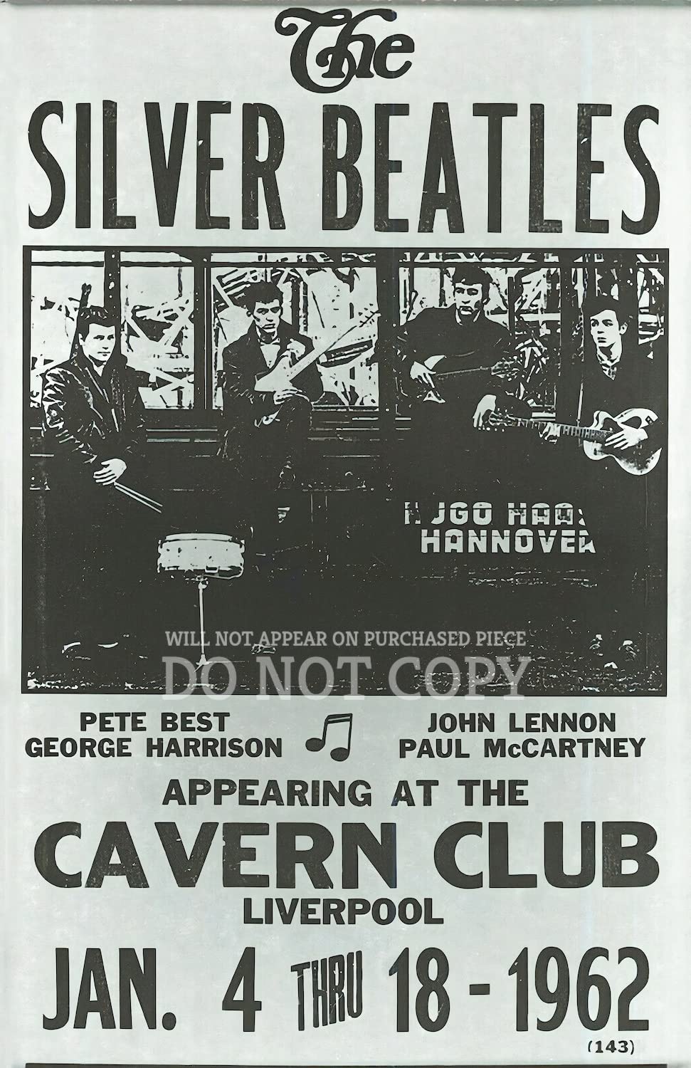 Amazon.com: The Beatles Concert Poster 11 X 17 - Live At The