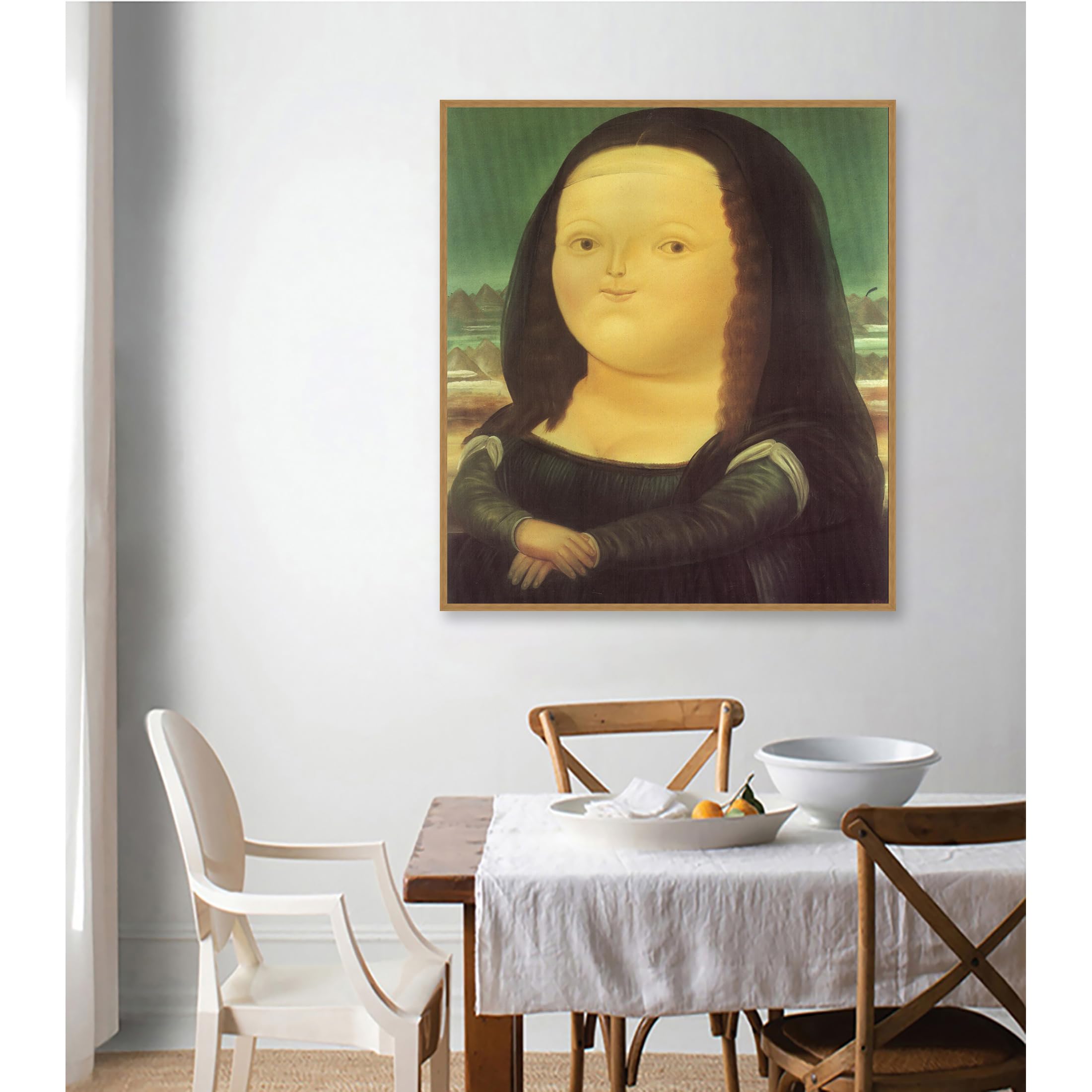 Amazon.co.jp: 壁の装飾として使えるモナリザのキャンバス現代絵画