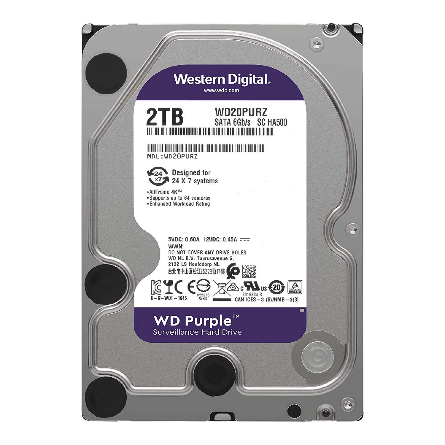Amazon | Western Digital ウエスタンデジタル 内蔵 HDD 2TB WD Purple