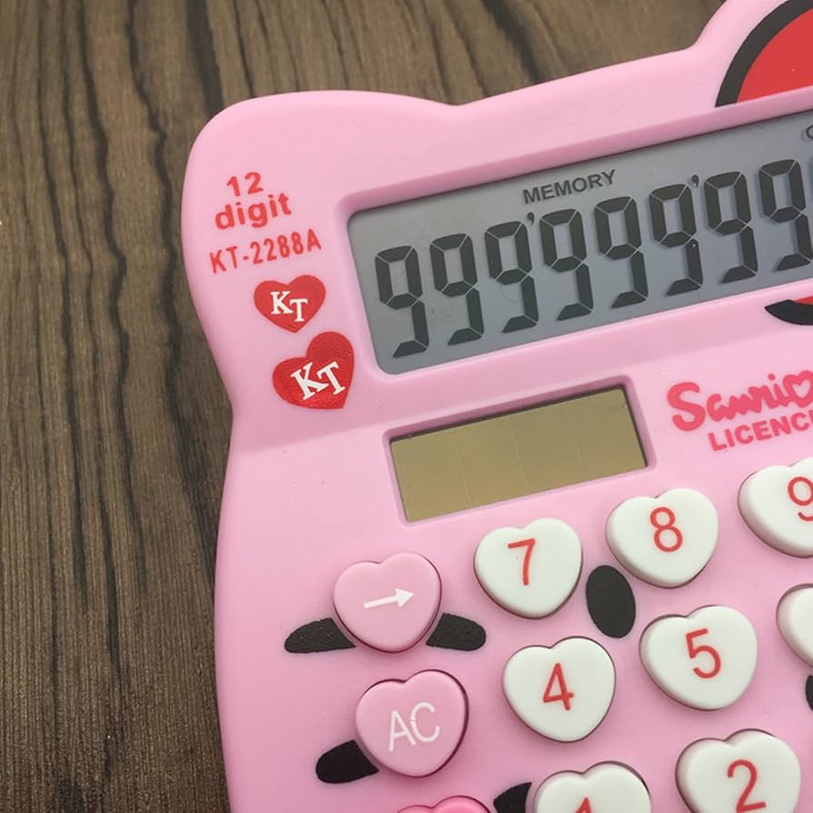 Amazon.co.jp: ハローキティ 電卓 超可愛い 学習ギフト 学校事務員