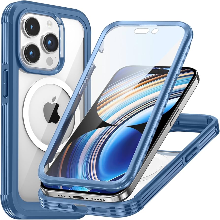 Amazon | iPhone 15 Pro Max ケース 両面保護 クリア MagSafe対応