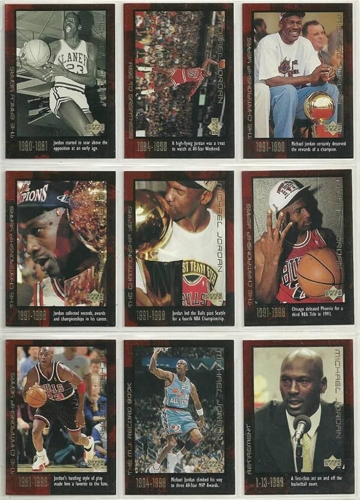 Amazon.co.jp: 1999年アッパーデッキマイケルジョーダンキャリアセット