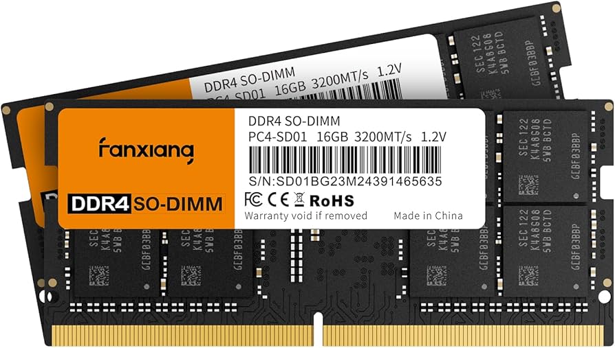 fanxiang SODIMM DDR4 RAM 32GB (2 x 16GB) 3200Mhz, Intel AMD Laptop