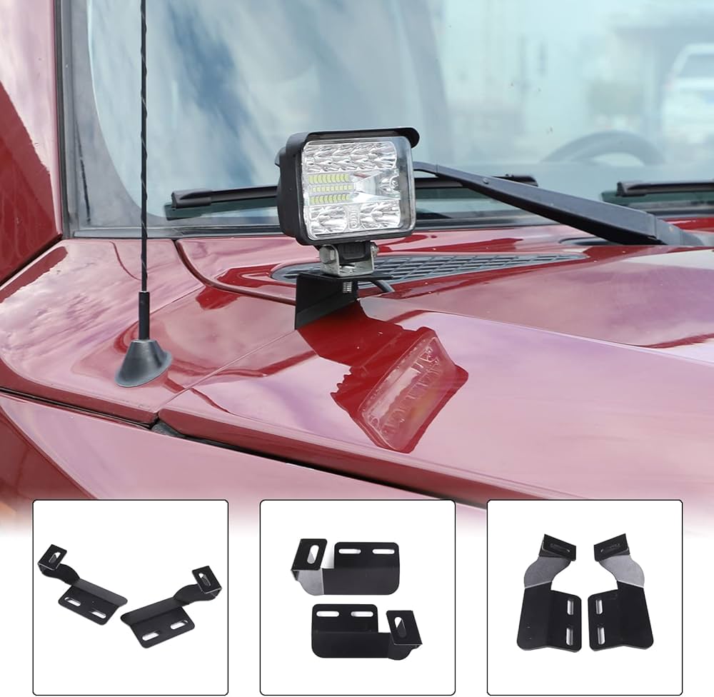 FJクルーザー用アルミ切り出しバッテリーマウントブラケットとキャップ