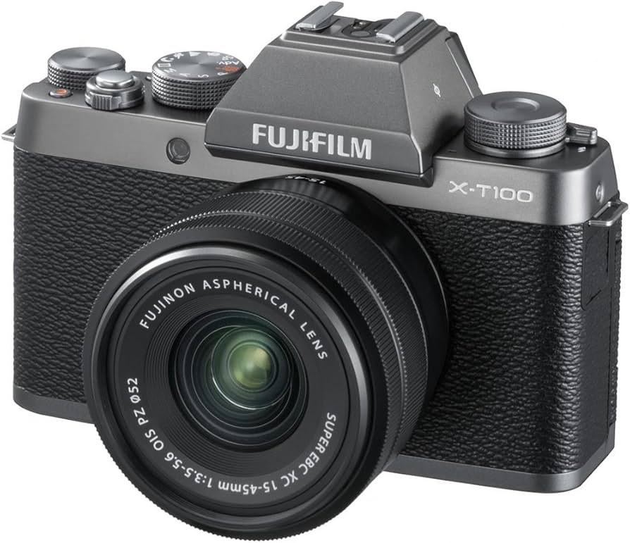 Amazon.com : Fujifilm X-T100 w/XC15-45mm Lens Kit Dark Silver X