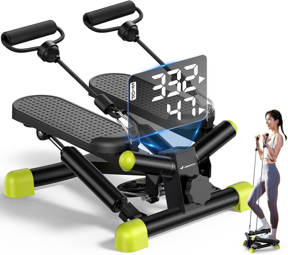 Amazon | MERACH (メリック) ステッパー バンド付き 上下運動とひねり