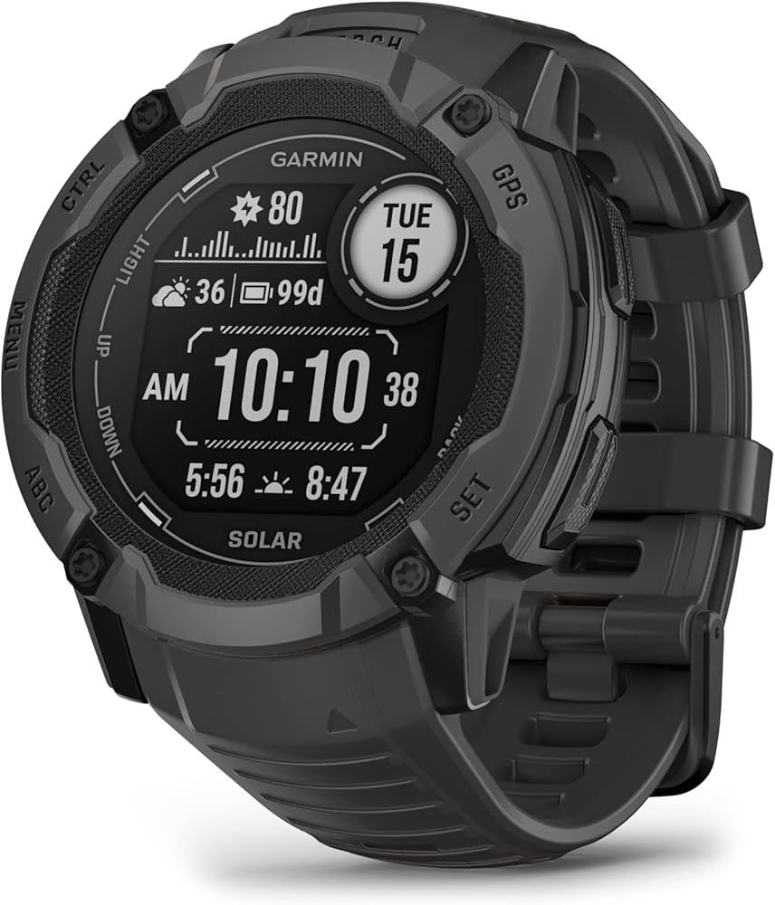 Amazon.com: Garmin Instinct 2X Solar, Rugged GPS Smartwatch, Built