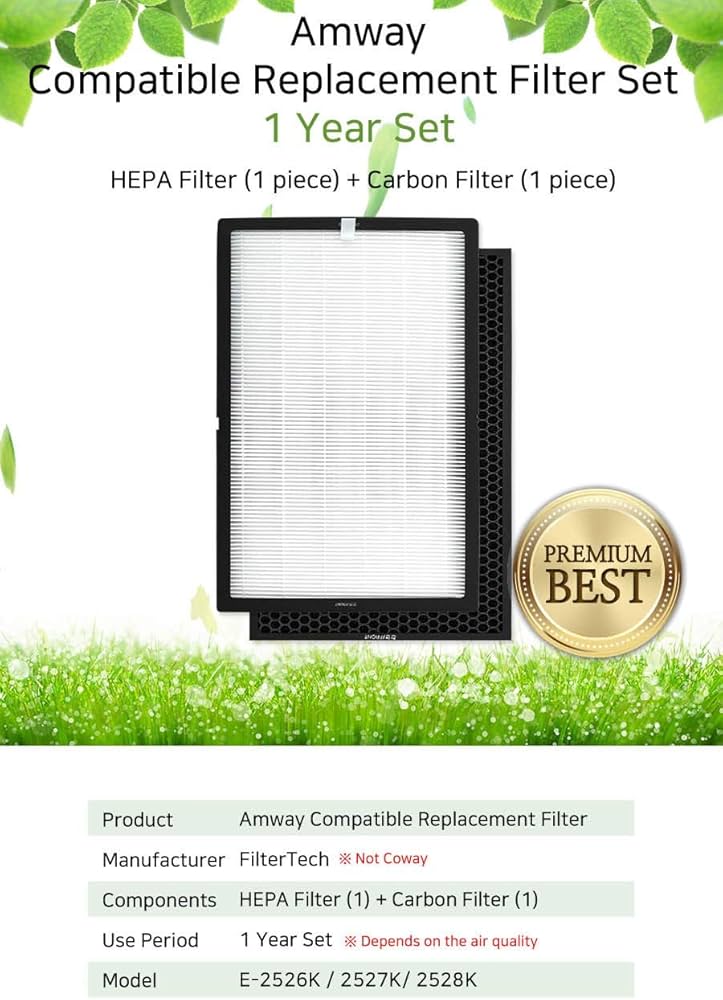 Amazon.co.jp : Amway E-2526K/E-2527K/E-2528K 空気清浄機交換