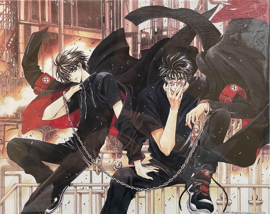 Amazon.co.jp: CLAMP X エックス キャンバスアート 司狼神威&桃生封真