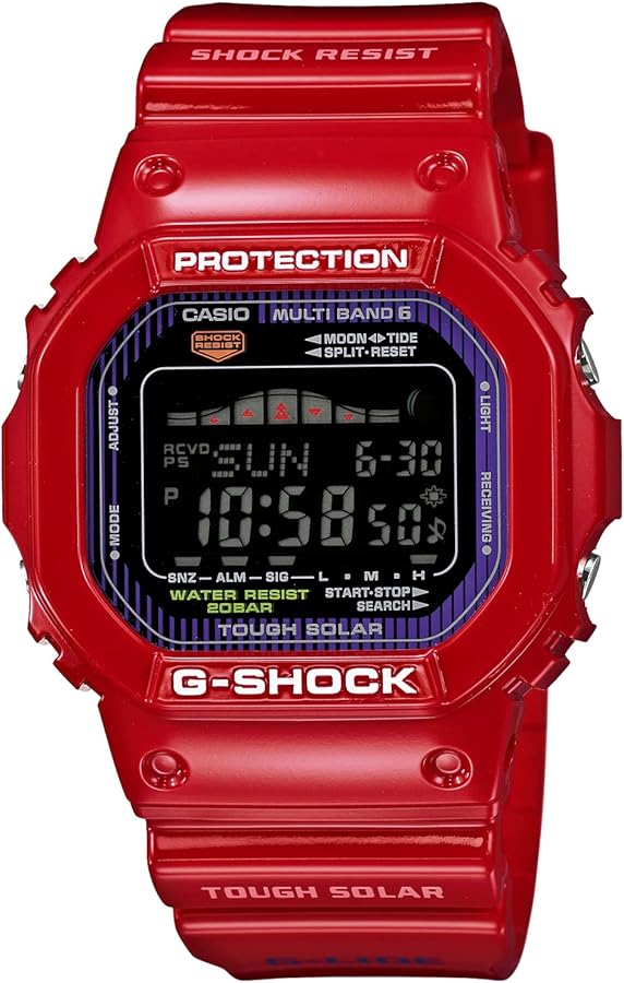 Amazon.com: Casio G-Shock Tough Solar Red Plastic Resin Case and