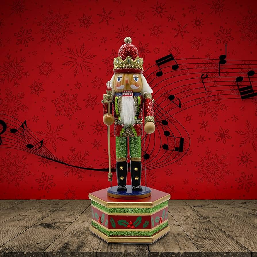 Amazon.co.jp: 13インチ ミュージカル くるみ割り人形 木製オルゴール