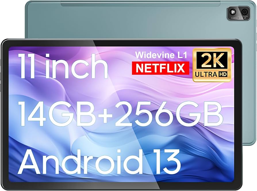 Amazon.com : xiskt Tablet, 6+8GB (Expanded) RAM 256GB ROM, 11 Inch
