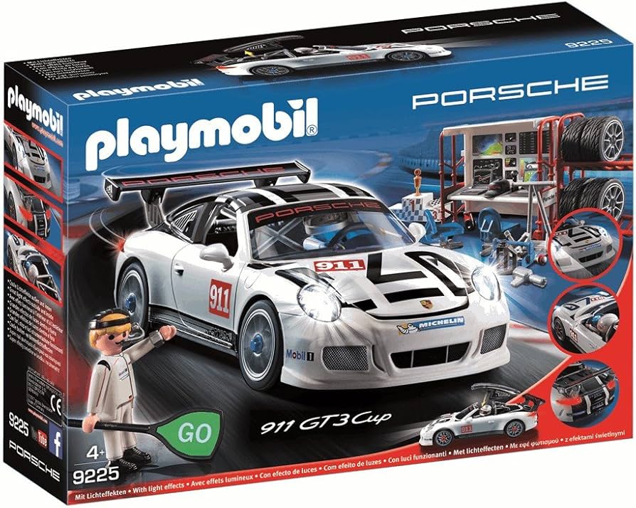 Amazon.com: PLAYMOBIL Porsche 911 Gt3 Cup Building Set : Toys & Games