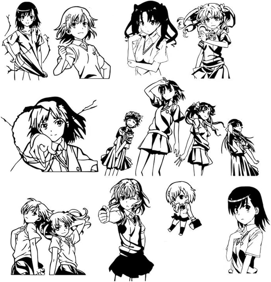 Amazon.co.jp: とある科学の超電磁砲 御坂美琴 車ステッカー カー