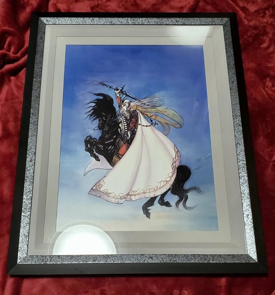 Amazon.co.jp: アールビバン限定200部天野喜孝 直筆サイン入版画『白