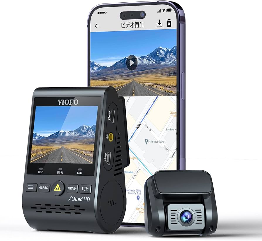 Amazon.co.jp: VIOFO ドライブレコーダー 前後カメラ 500万画素カメラ