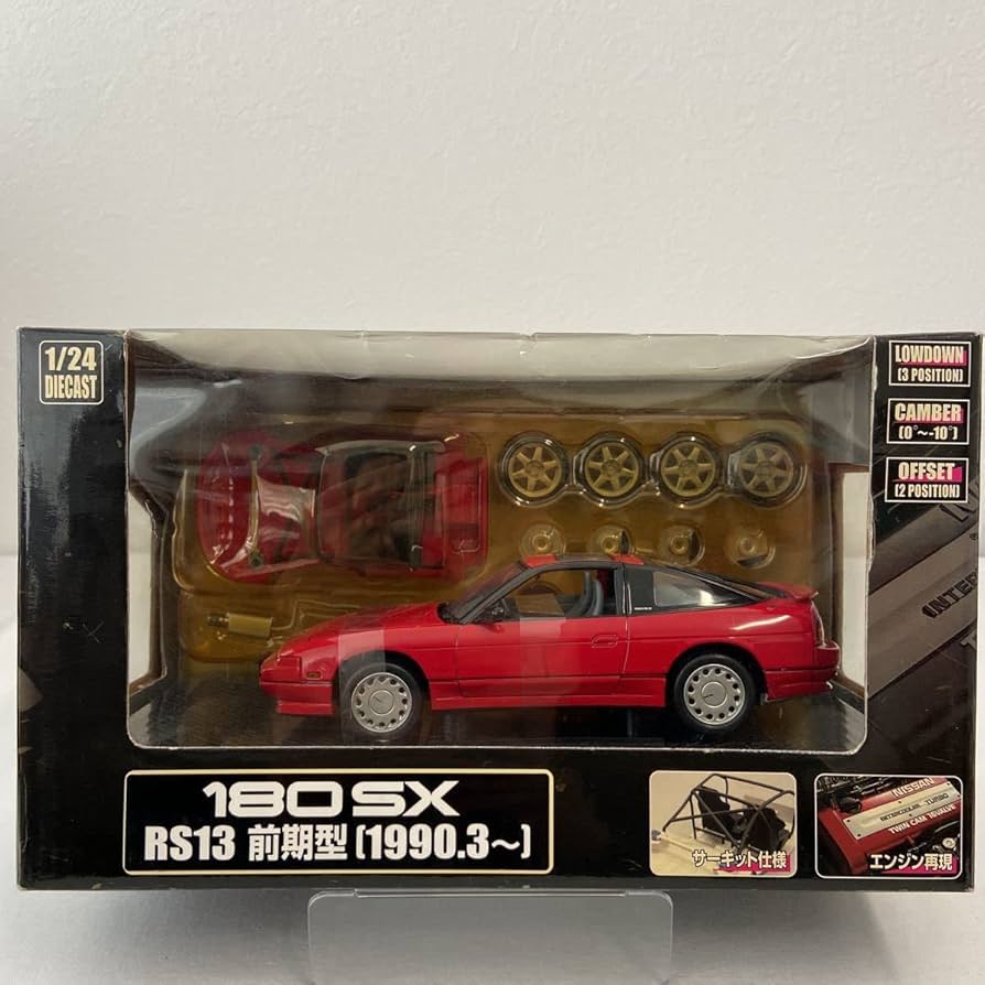 Amazon | アオシマ DISM 1/24 日産 180SX RS13 前期型 スーパーレッド