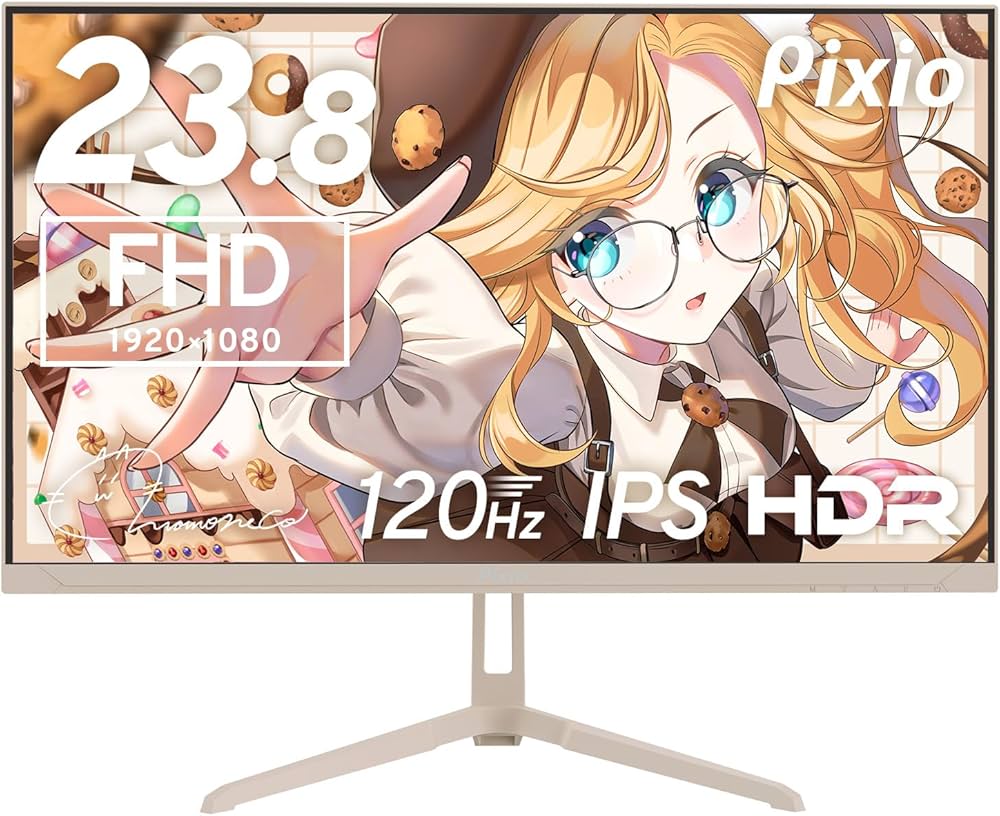 Amazon.co.jp: Pixio PX246 Wave Beige ゲーミングモニター 23.8インチ