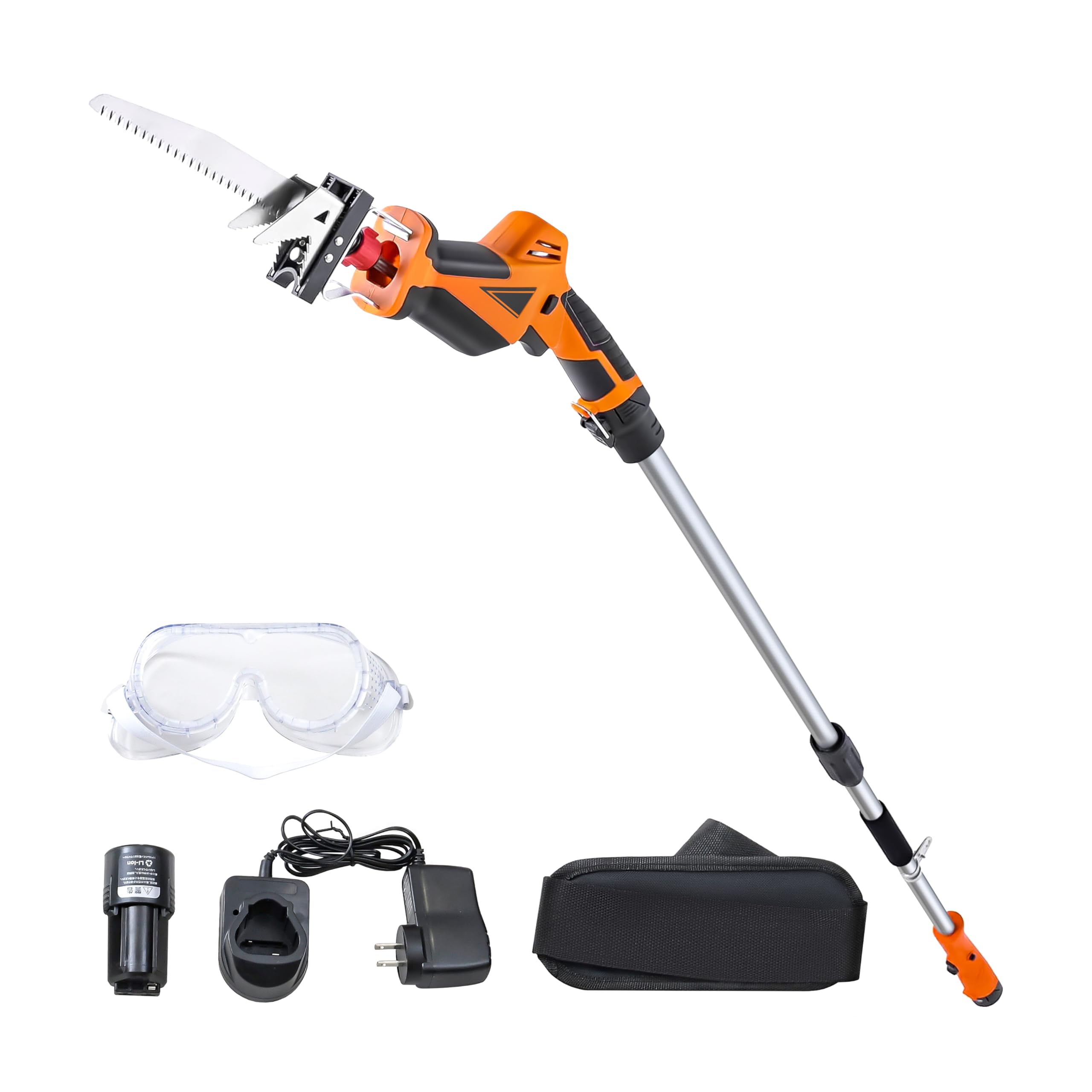 Amazon | 山善(YAMAZEN) 10.8V 充電式 高枝ガーデンポールソー 高さ3