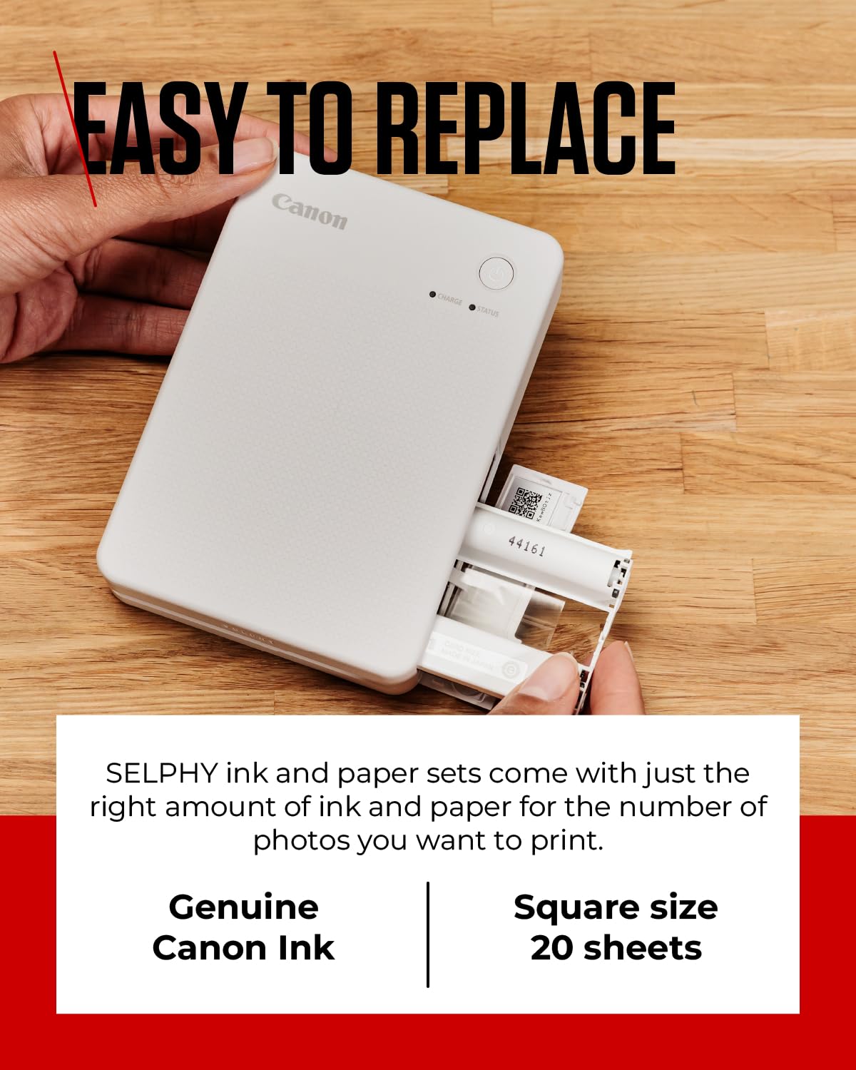 Amazon.co.jp: Canon 純正インク+用紙セット セルフィースクエアQX10