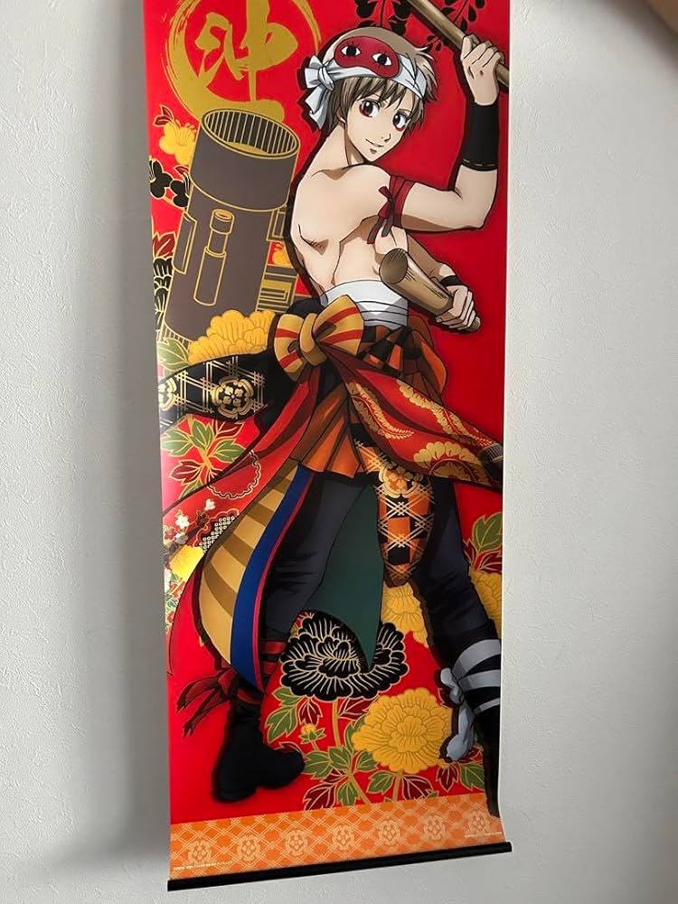 銀魂 掛け軸 神楽・沖田 大正浪漫 タペストリー 銀魂 大正ロマン