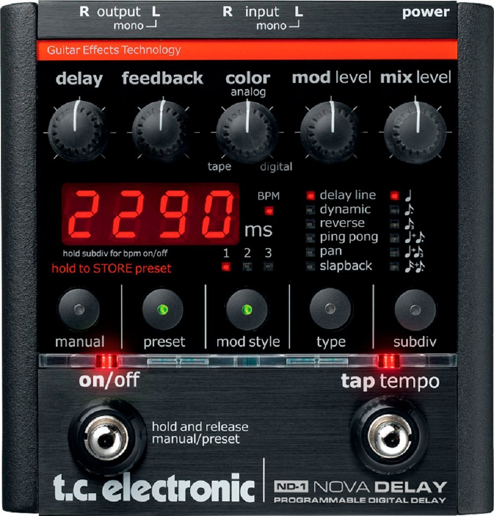 Amazon.com: TC Electronic ND-1 Nova Delay Guitar Pedal : Musical