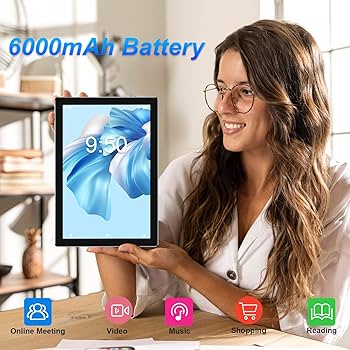 Android 13 Tablet with Keyboard 8GB RAM+128GB ROM/1TB Expandable