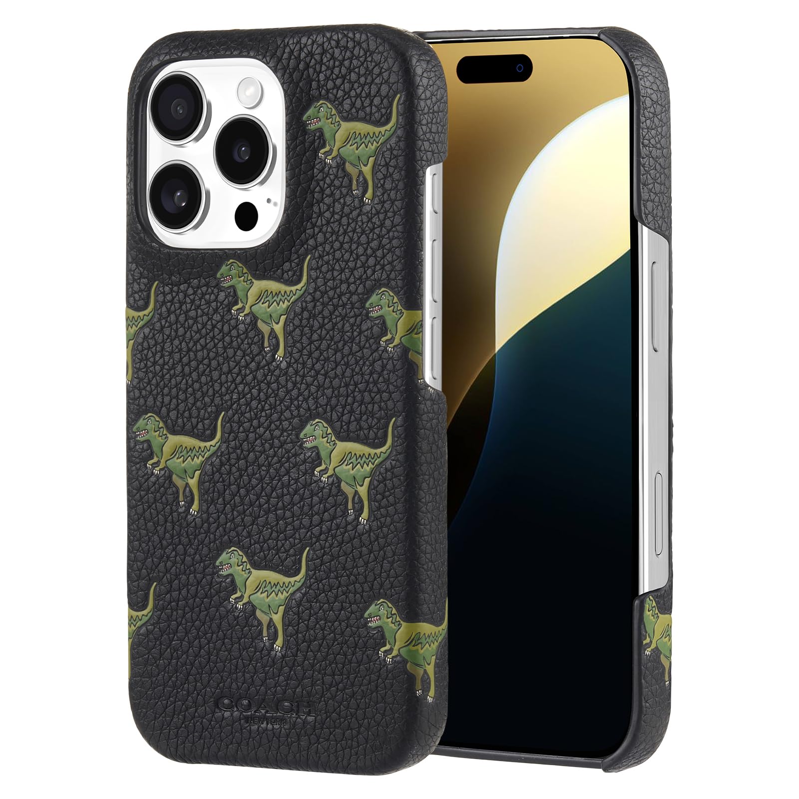 COACH Genuine Debossed Pebbled Leather Slim Wrap iPhone 16 Pro