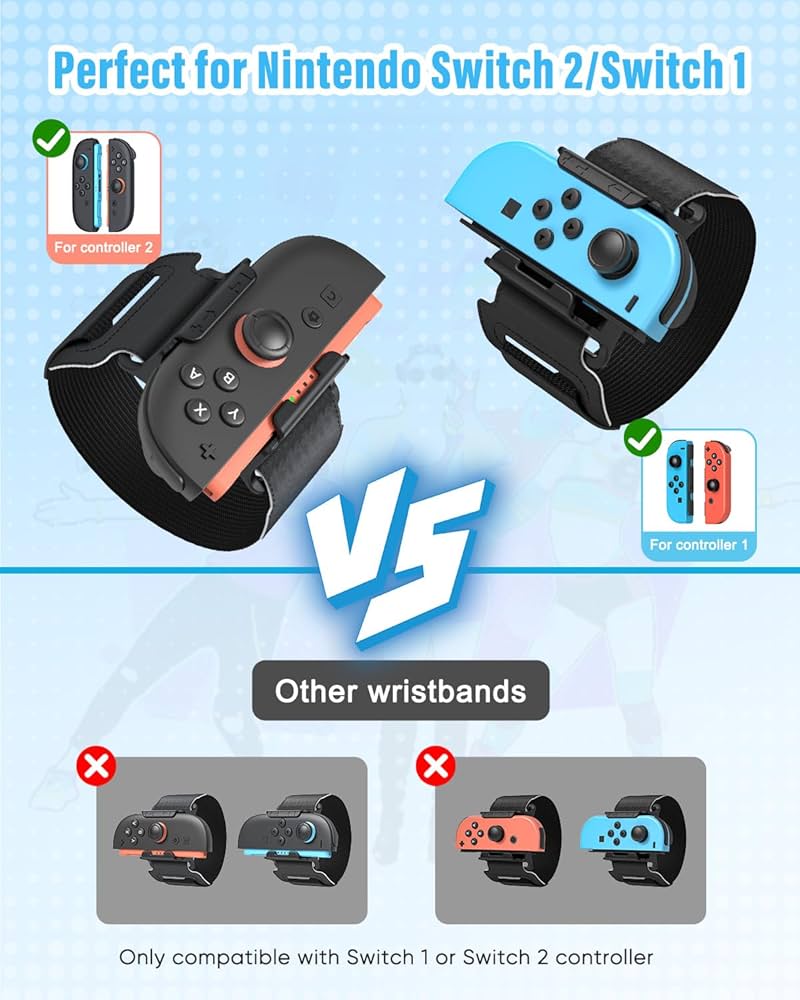 Amazon.com: [for Switch 2/1] Wrist Bands for Nintendo Switch 2
