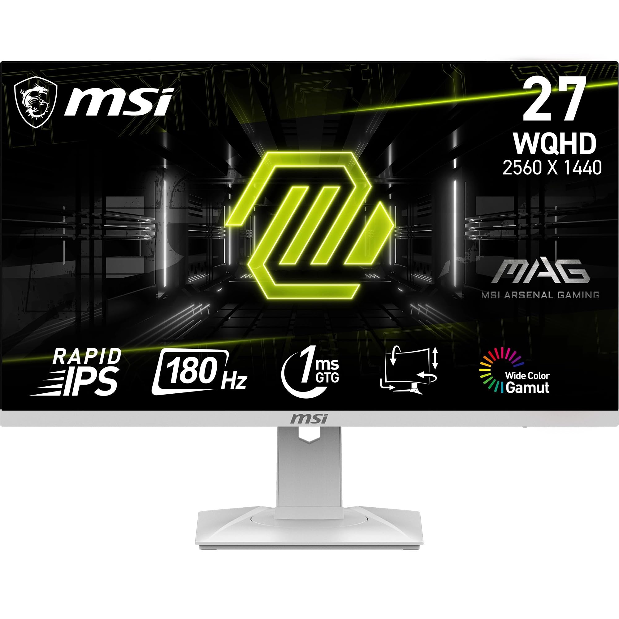 MSI MAG 274QRFW 27 Inch WQHD Gaming Monitor - 2560 x 1440 Rapid